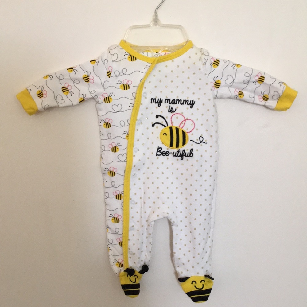 Koala Baby 0-3 months one piece, “My Mommy Is Bee-utiful”